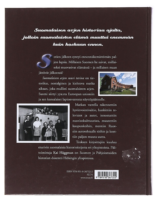 Suomalaisen arjen suuri tarina - Anttila, Anu-Hanna - Historiakirjat - 10105581531 - 1
