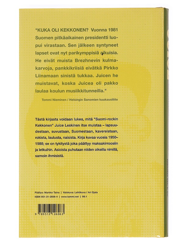 Siinäpä tärkeimmät / Edellinen osa, E. CH - Leskinen Juice - Elämäkerrat ja muistelmat - 10105581556 - 1