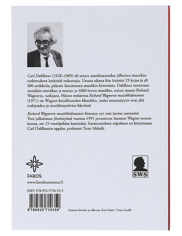 Richard Wagnerin musiikkidraamat - Dahlhaus, Carl - Musiikki- ja elokuvakirjat - 10105581627 - 1