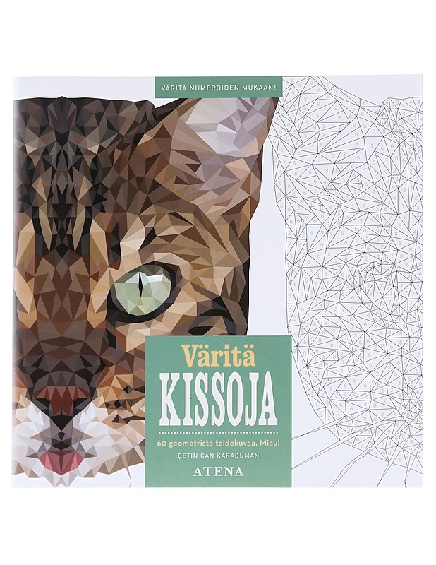Väritä kissoja : 60 geometrista taidekuvaa. Miau! - Karaduman, Çetin Can - Tietokirjat ja oppaat - 10105581649 - 0