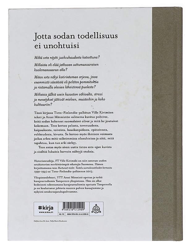 Sodan särkemä arki - Ville Kivimäki - Historiakirjat - 10105581675 - 1