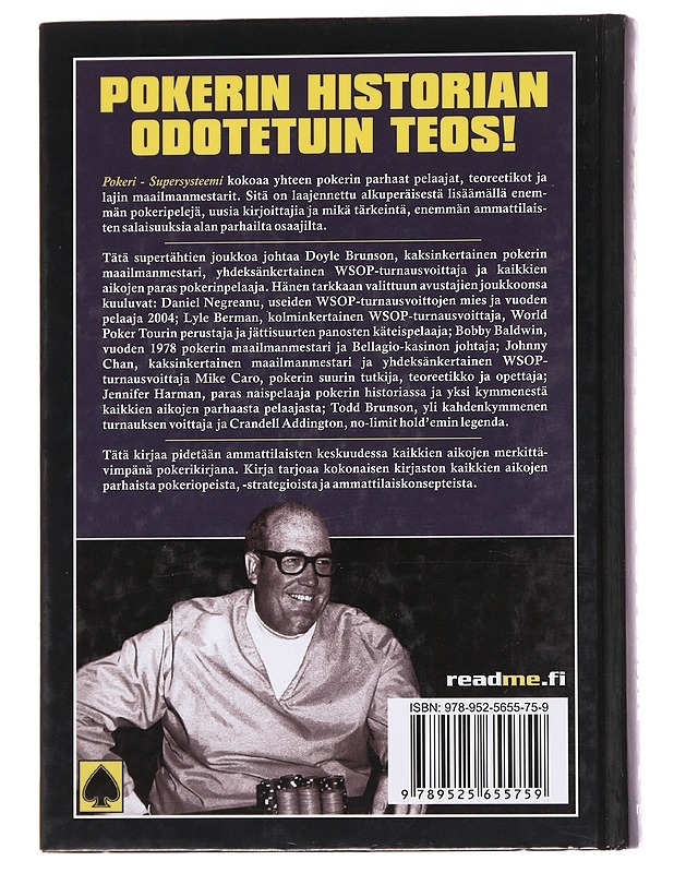 Doyle Brunsonin pokeri / supersysteemi - Brunson, Doyle - Elämäkerrat ja muistelmat - 10105581742 - 1