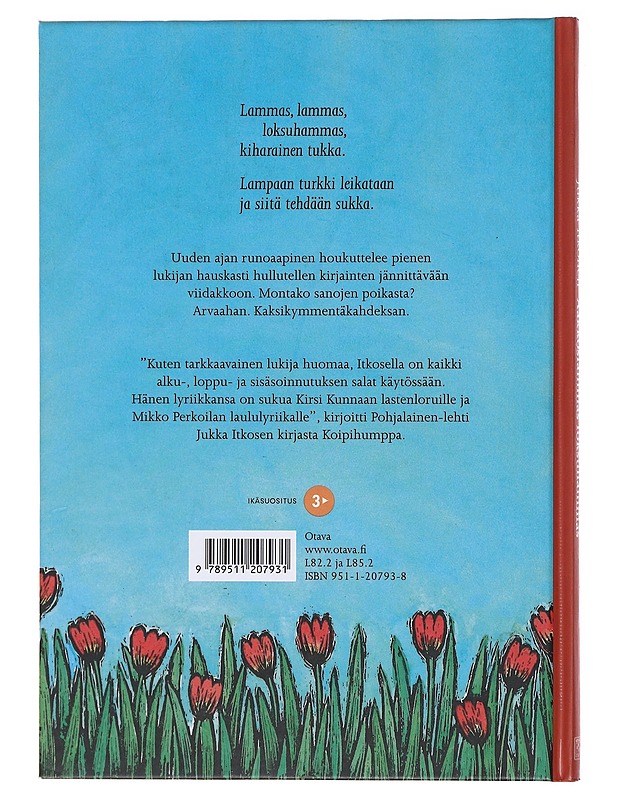 Aakkoslammas loksuhammas - Itkonen, Jukka - Lastenkirjat - 10105581843 - 1