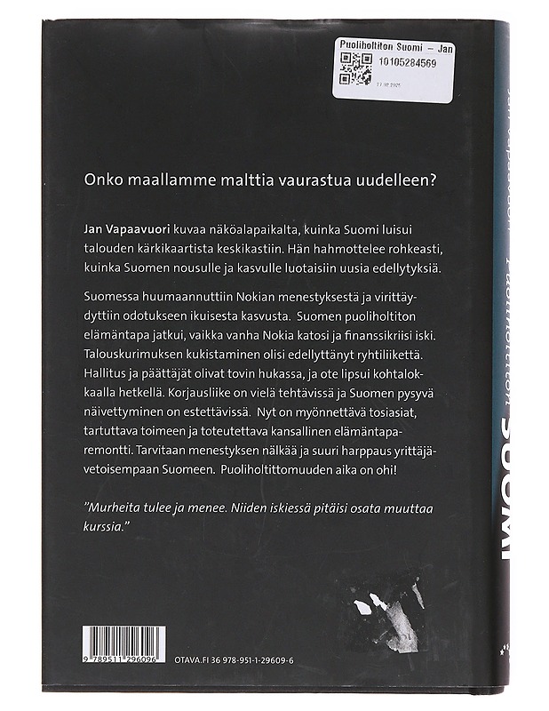 Puoliholtiton Suomi - Jan Vapaavuori - Elämäkerrat ja muistelmat - 10105581921 - 1