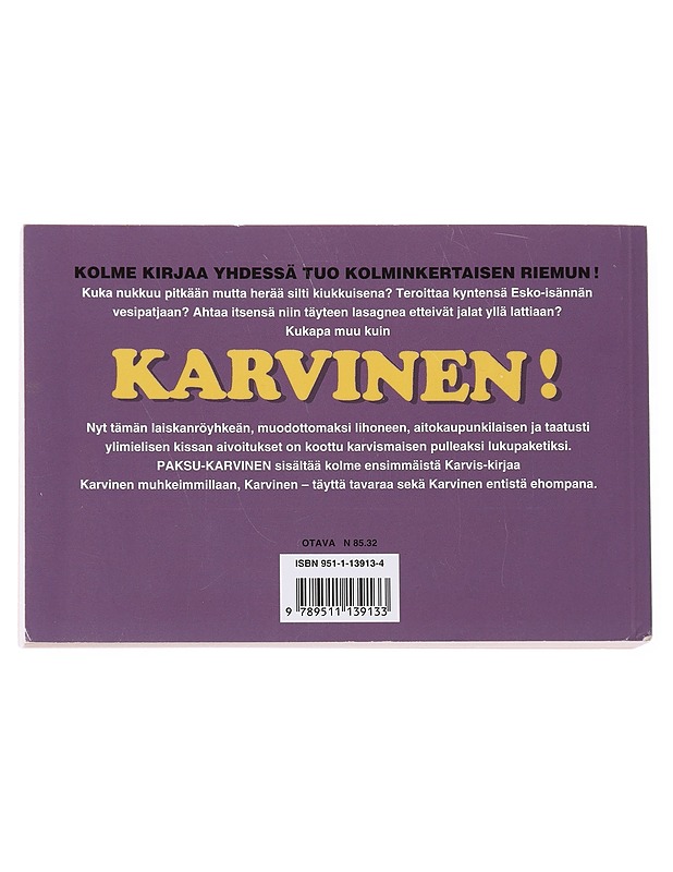 Paksu-Karvinen - DAVIS, JIM - Sarjakuvat - 10105582001 - 1