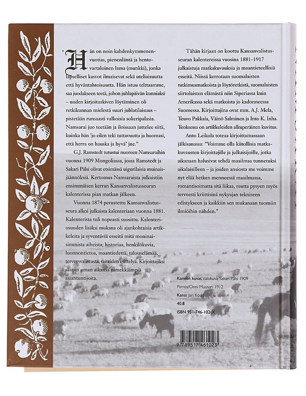 Namsarai ja muita matkaesseitä Kansanvalistusseuran kalentereista autonomian ajalta - Kajanto, Anneli - Historiakirjat - 10105582000 - 1