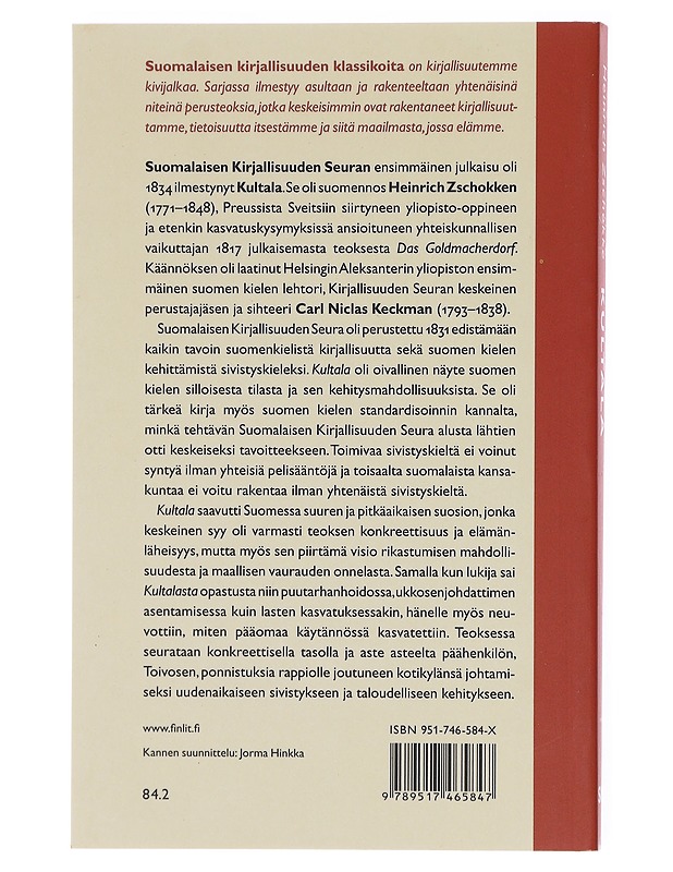 Kultakala - Heinrich Zschokke - Kaunokirjallisuus - 10105582016 - 1