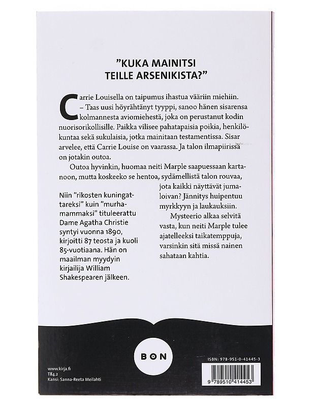 Neiti Marplea ei petetä - Christie, Agatha - Romaanit ja novellit - 10105582021 - 1