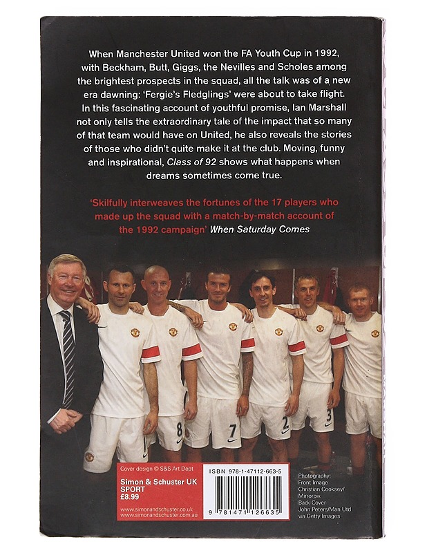 Class Of 92 - Ian Marshall - Elämäkerrat ja muistelmat - 10105582069 - 1