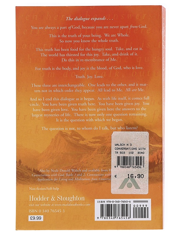 Conversations with God : an uncommon dialogue. Book 3 - Neale Donald Walsch - Romaanit ja novellit - 10105582061 - 1