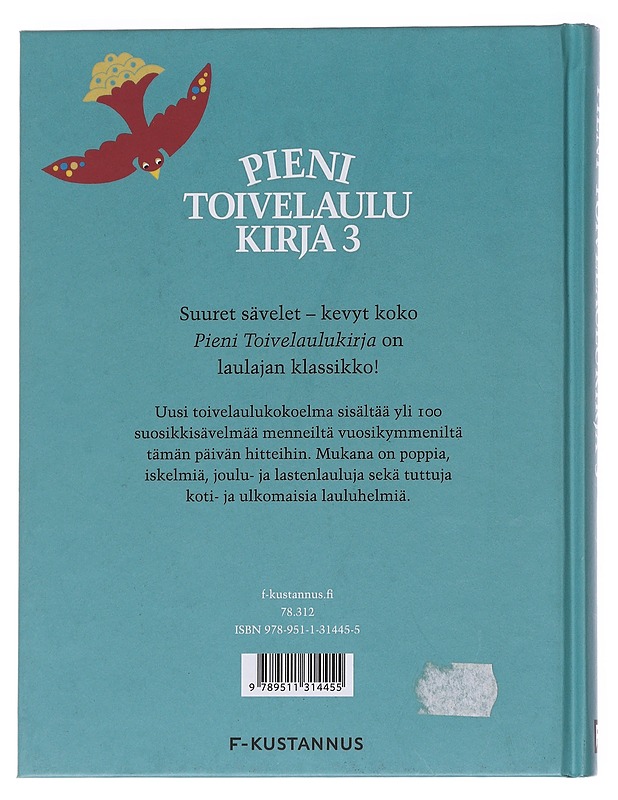 Pieni toivelaulukirja / 3 - Leskelä - Musiikki- ja elokuvakirjat - 10105582202 - 1