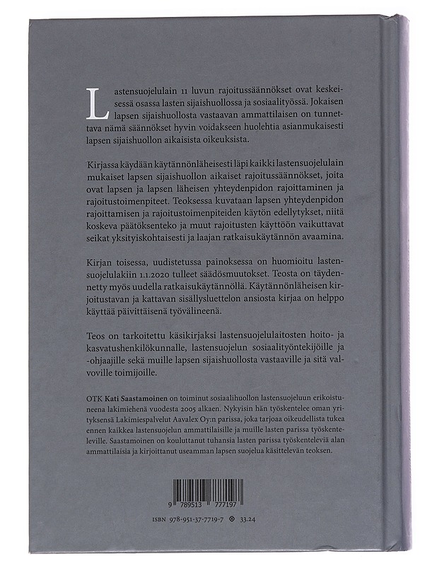 Lapsi sijaishuollossa - Saastamoinen, Kati - Tietokirjat ja oppaat - 10105582237 - 1