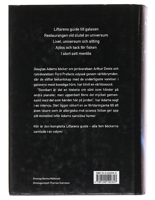 LIFTARENS GUIDE TILL GALAXEN - Adams, Douglas - Romaanit ja novellit - 10105582254 - 1