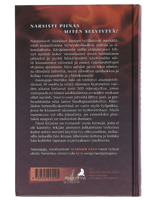Narsisti : parisuhteessa, työpaikalla, naapurina, oikeussalissa - Markku Salo - Tietokirjat ja oppaat - 10105582280 - 1
