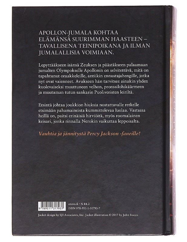 Synkkä ennustus - Riordan, Rick - Fantasia- ja scifi - 10105582313 - 1