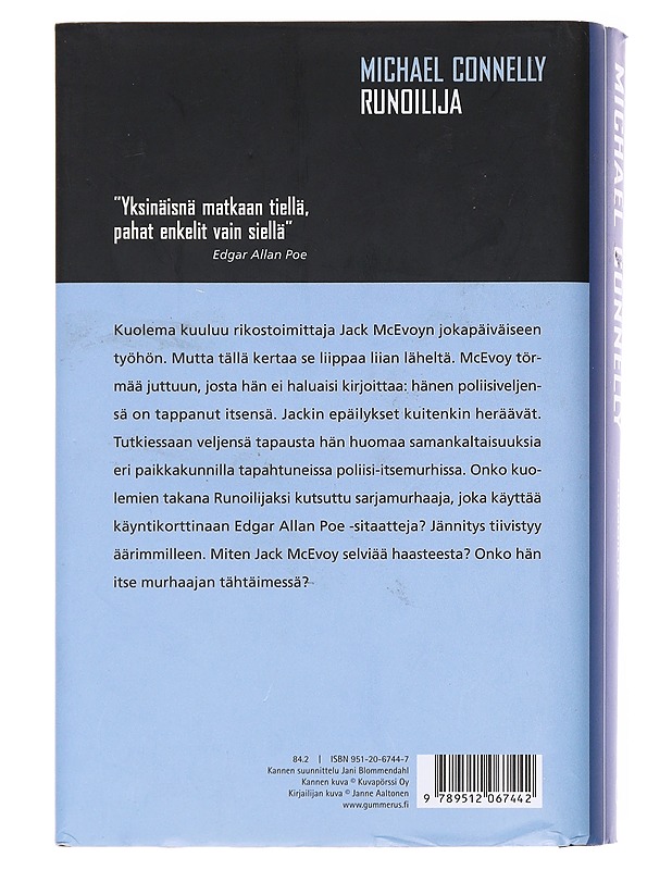 Runoilija - Connelly, Michael - Romaanit ja novellit - 10105582317 - 1