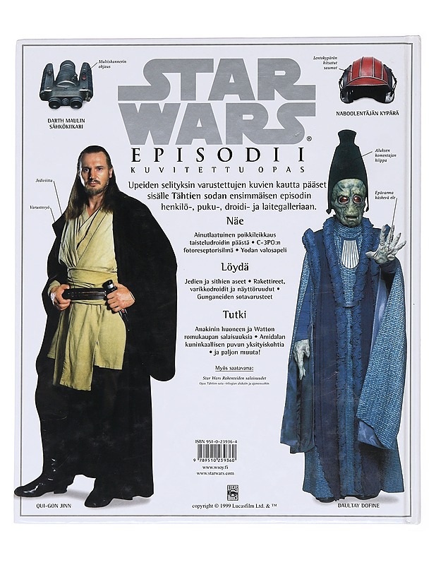 Star wars episodi 1 / pimeä uhka : kuvitettu opas - Reynolds - Musiikki- ja elokuvakirjat - 10105582331 - 1