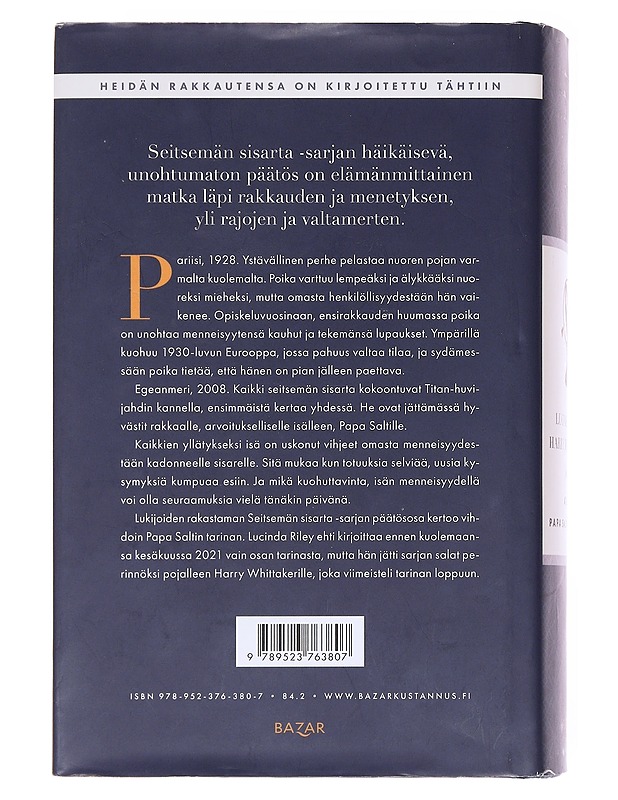 Atlas, Papa Saltin tarina - Riley, Lucinda - Romaanit ja novellit - 10105582379 - 1