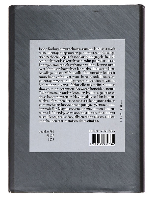 Taistelulentäjän muistelmat - Joppe Karhunen - Elämäkerrat ja muistelmat - 10105582407 - 1