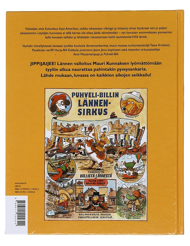 Puhveli-Billin lännensirkus - Kunnas, Mauri - Lastenkirjat - 10105582468 - 1