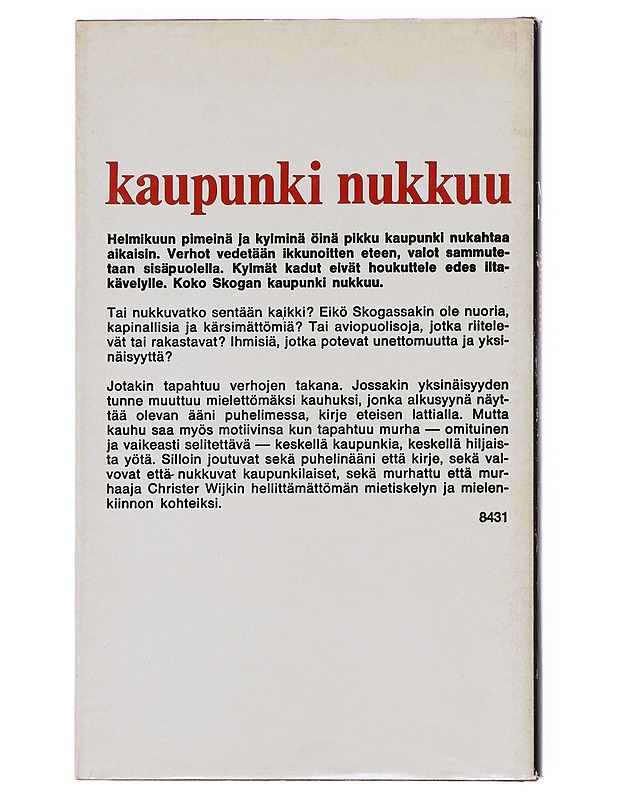 Kaupunki nukkuu - Maria Lang - Jännitys ja dekkarit - 10105582474 - 1