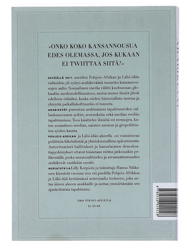 Arabikevät - Korpiola, Lilly - Historiakirjat - 10105582558 - 1
