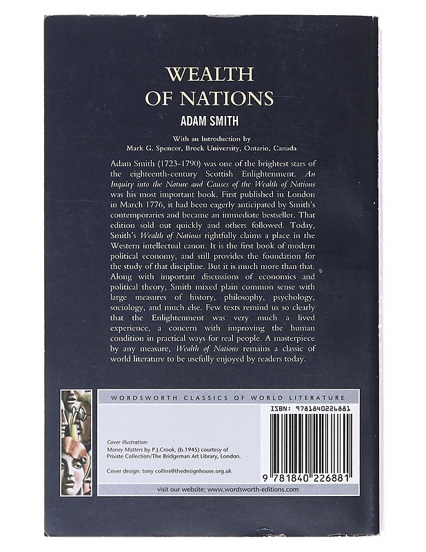 Wealth of Nations - Adam Smith - Tietokirjat - 10105582596 - 1