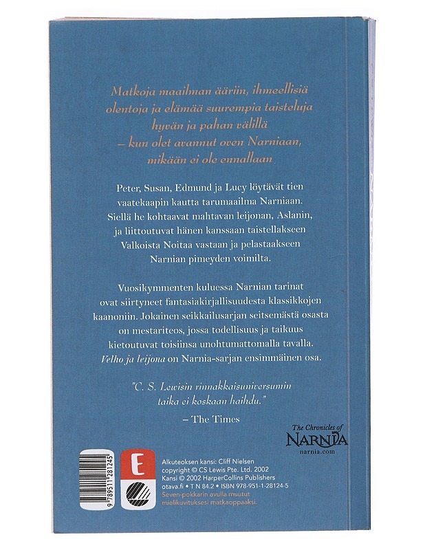 Velho ja leijona - Lewis, C. S. - Nuorten kirjat - 10105582599 - 1