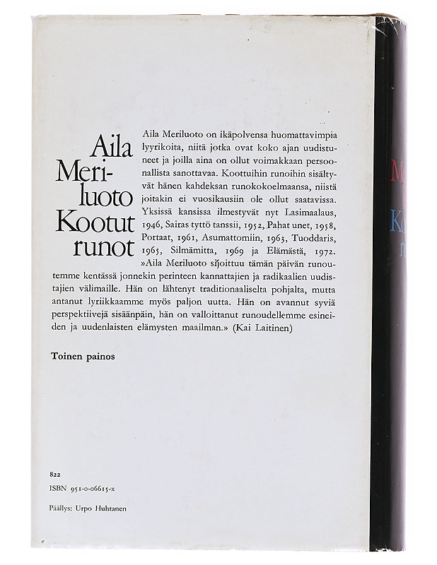 Kootut runot - Aila Meriluoto - Runot ja näytelmät - 10105582664 - 1