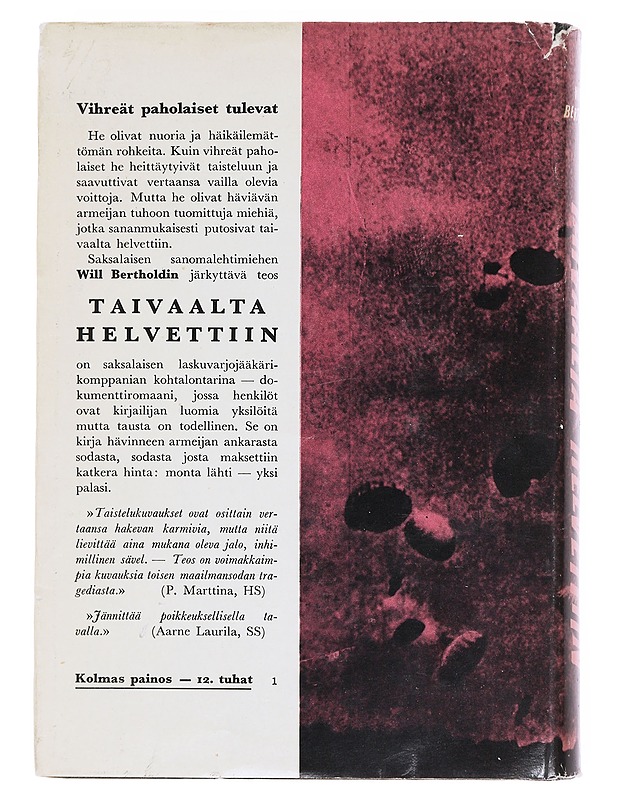 Taivaalta Helvettiin - Will Berthold - Historiakirjat - 10105582656 - 1