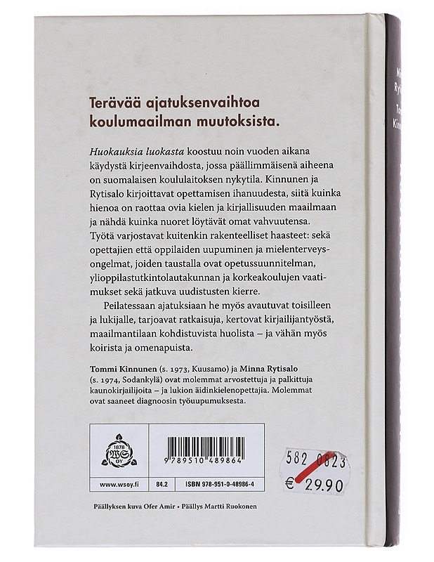 Huokauksia luokasta - Rytisalo, Minna - Tietokirjat ja oppaat - 10105582659 - 1