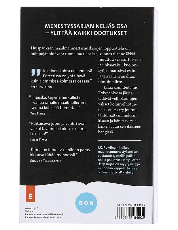 Harry Potter ja liekehtivä pikari - Rowling, J. K. - Fantasia- ja scifi - 10105582686 - 1