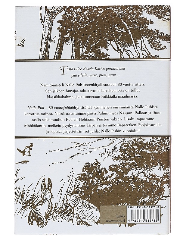 Nalle Puh / 80-vuotisjuhlakirja - Milne, A. A. - Lastenkirjat - 10105582755 - 1