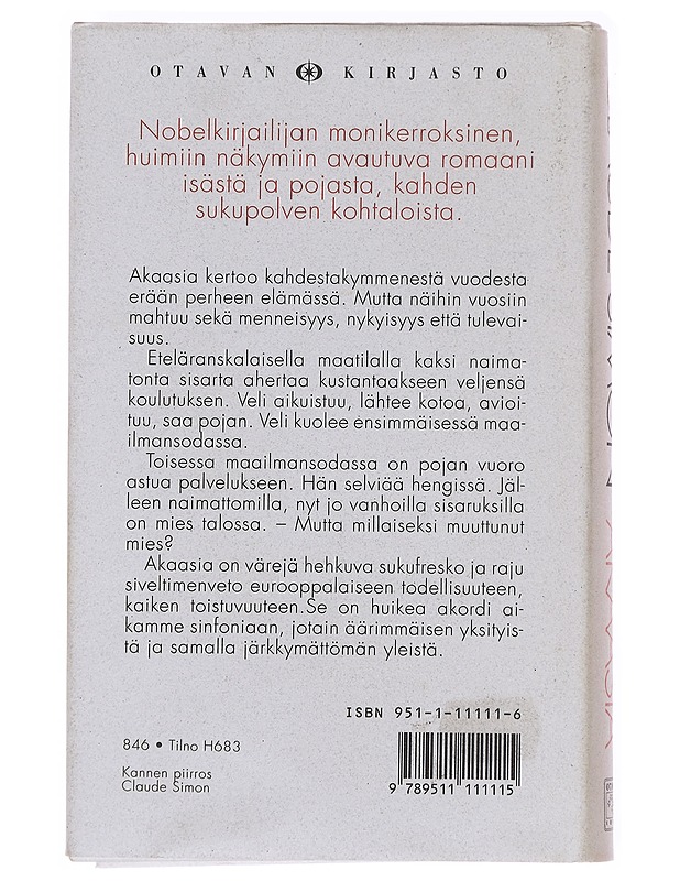 Akaasia - Simon, Claude - Tietokirjat ja oppaat - 10105582780 - 1