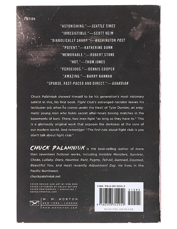 Fight Club : a novel - Palahniuk, Chuck - Romaanit ja novellit - 10105582884 - 1