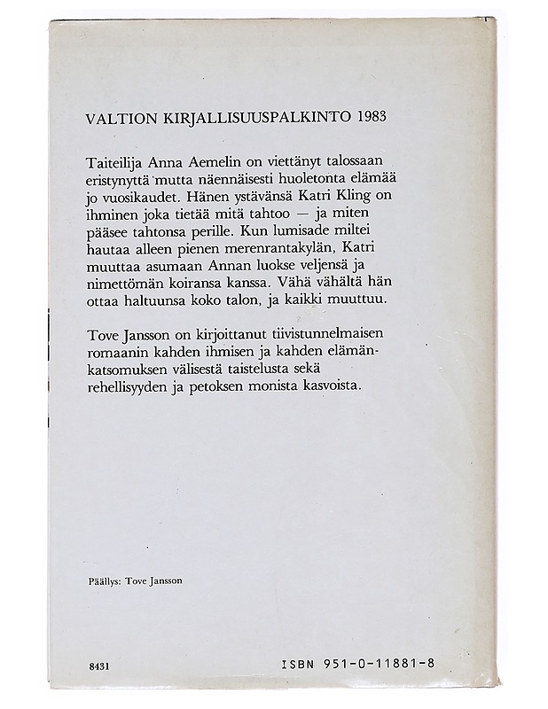 Kunniallinen petkuttaja - Jansson, Tove - Romaanit ja novellit - 10105582908 - 1