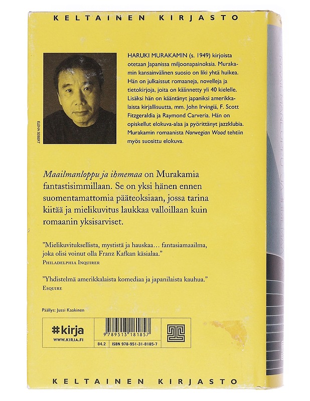 Maailmanloppu ja ihmemaa - Murakami, Haruki - Romaanit ja novellit - 10105582925 - 1