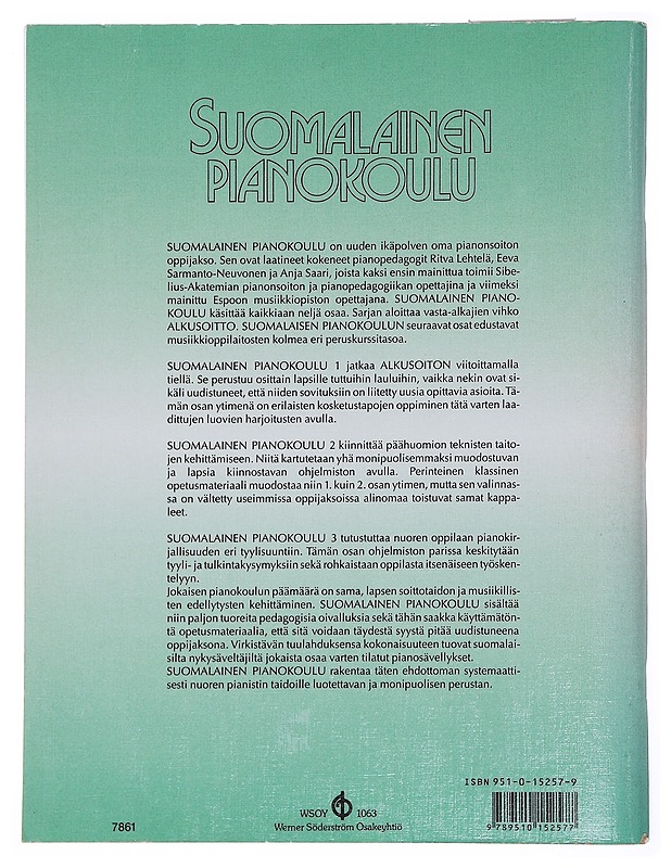 Suomalainen pianokoulu / kuv. ja typografia: Maija Ranta 2 Peruskurssi 2/3 - Lehtelä, Ritva - Tietokirjat ja oppaat - 10105583038 - 1