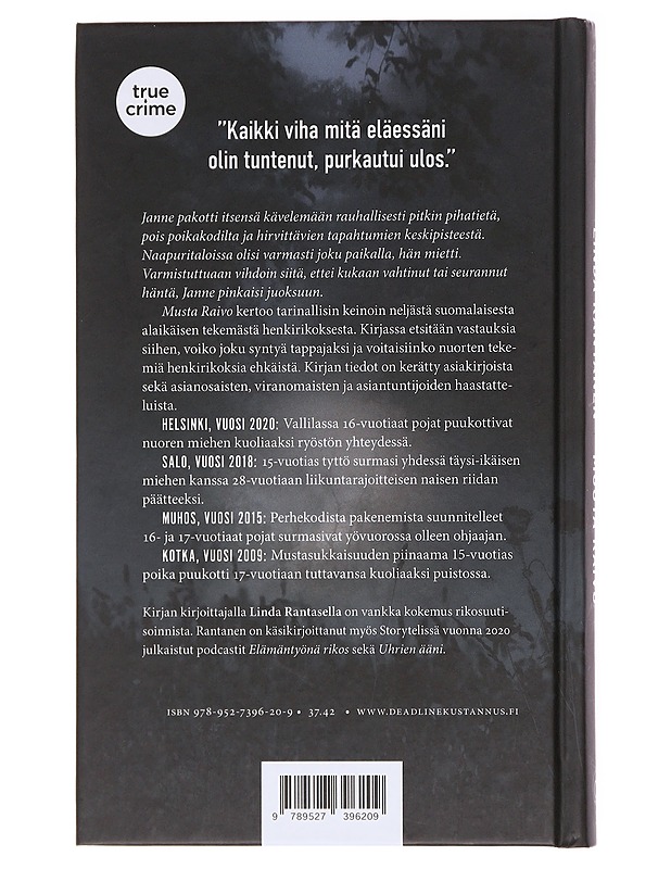 Musta raivo : neljä nuoren tekemää henkirikosta - Linda Rantanen - Elämäkerrat ja muistelmat - 10105583208 - 1