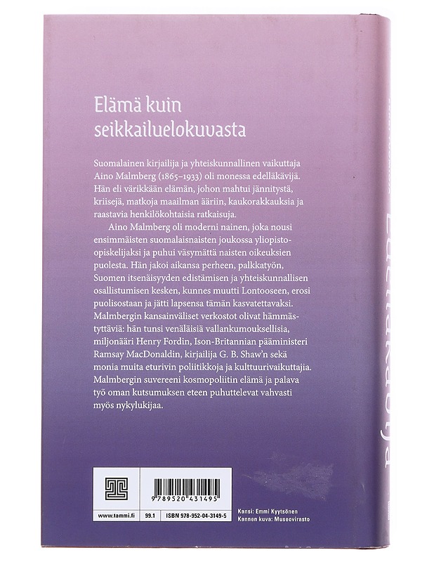 Edelläkävijä / Aino Malmberg - aktivisti, feministi, sosialisti - Antikainen, Marjo-Riitta - Elämäkerrat ja muistelmat - 10105583236 - 1