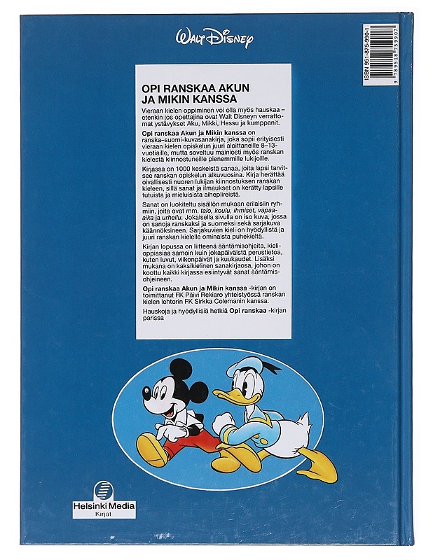 Opi ranskaa Akun ja Mikin kanssa - Disney, Walt - Tietokirjat ja oppaat - 10105583279 - 1