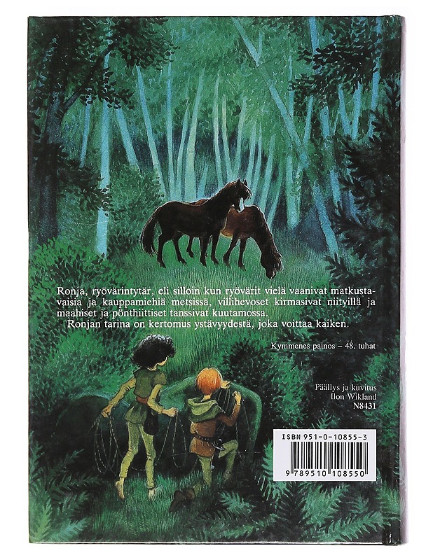 Ronja, ryövärintytär - Astrid Lindgren - Lastenkirjat - 10105583445 - 1