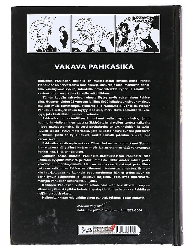 Pahkasika / julmettu latriinilukemisto - Liimatta, Tommi - Sarjakuvat - 10105583470 - 1