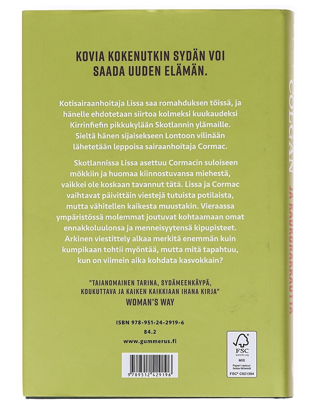 Vehreitä kukkuloita ja kaukorakkautta - Colgan, Jenny - Romaanit ja novellit - 10105583476 - 1