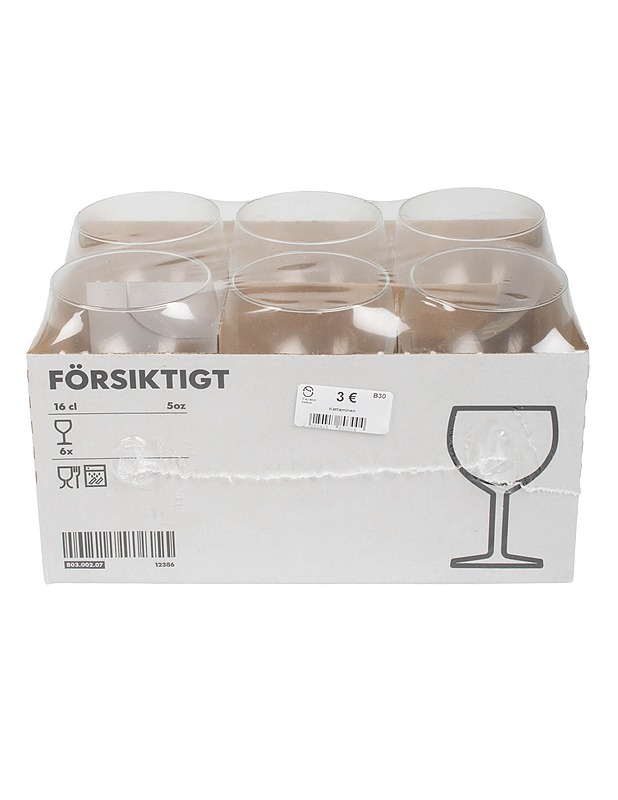 IKEA Försiktigt viinilasit, 6 kpl - Lasit - 10105583478 - 1