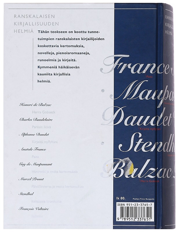 Ranskalaisen kirjallisuuden helmiä - Balzac, Honoré de - Tietokirjat ja oppaat - 10105583508 - 1