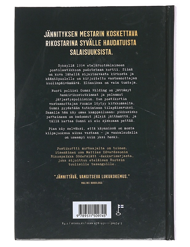 Postikortti murhaajalta - Edvardsson, Mattias - Romaanit ja novellit - 10105583546 - 1