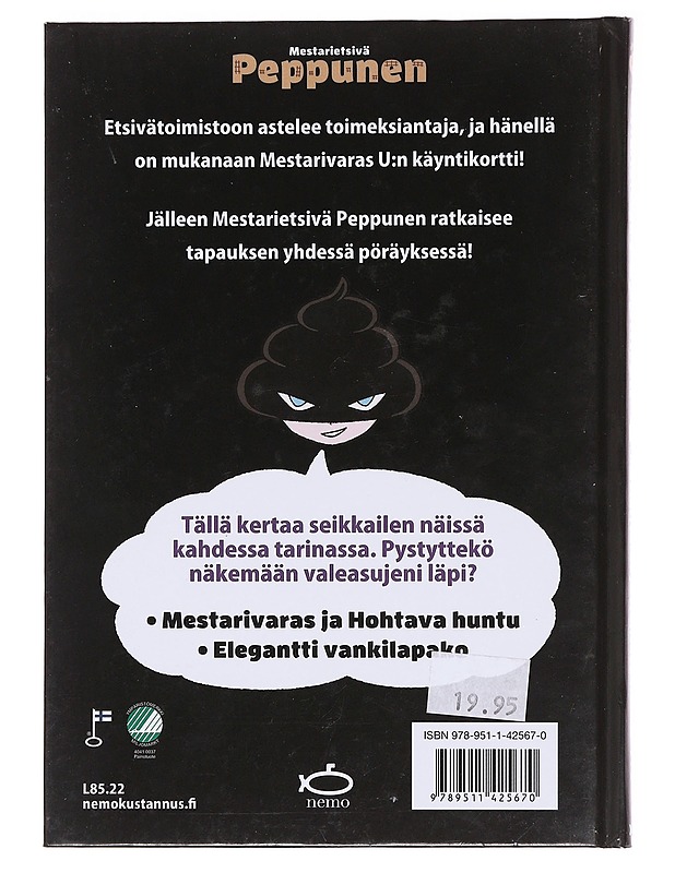 Mestarietsivä Peppunen / Mestarivaras ja Hohtava huntu - Troll - Lastenkirjat - 10105583583 - 1