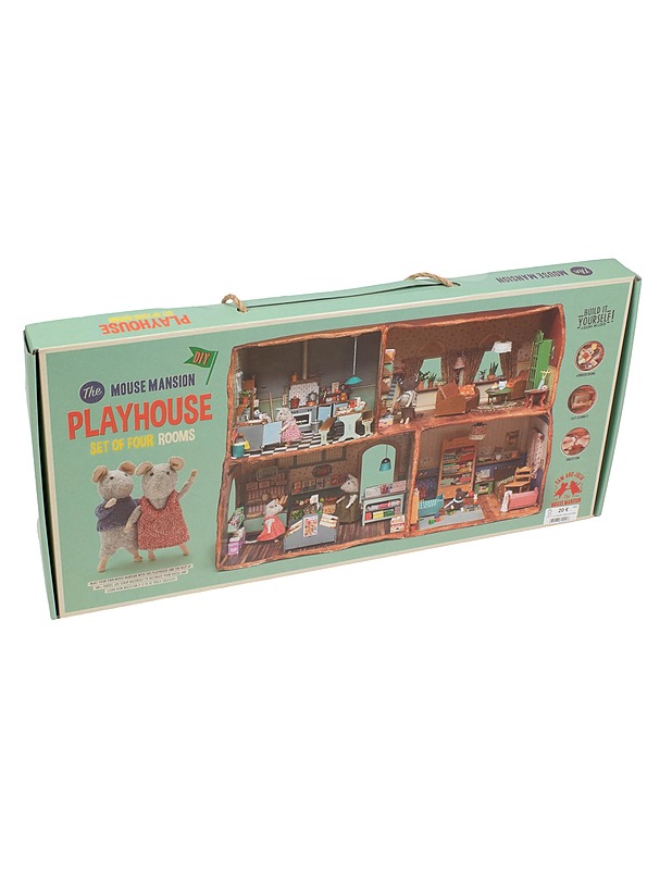 The Mouse Mansion Playhouse lelutalo - 4 huoneen sarja - Lasten pelit - 10105583647 - 0
