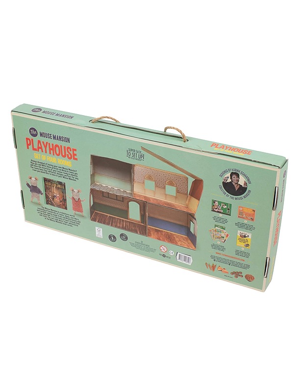 The Mouse Mansion Playhouse lelutalo - 4 huoneen sarja - Lasten pelit - 10105583647 - 1